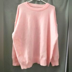 🔮 5/$25 SHEIN Pink Crew Neck Sweater